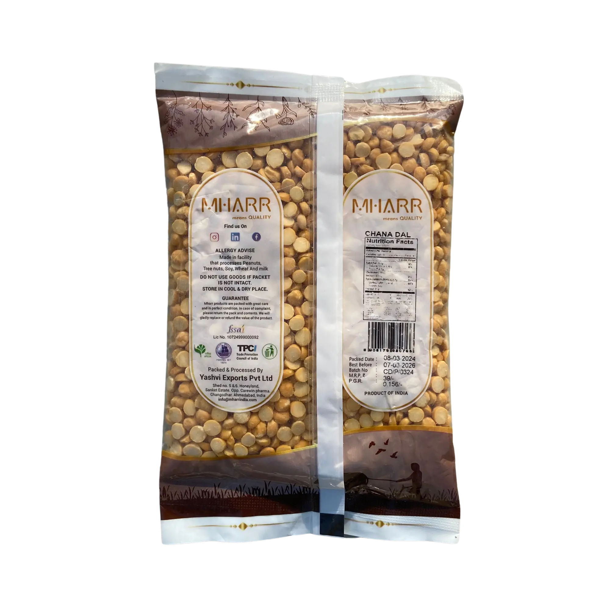 Chana Dal (Pouch) | Mharr India