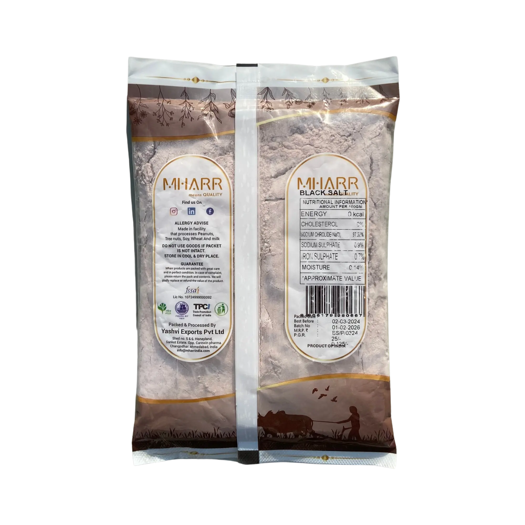 Black Salt (Pouch) | Mharr India