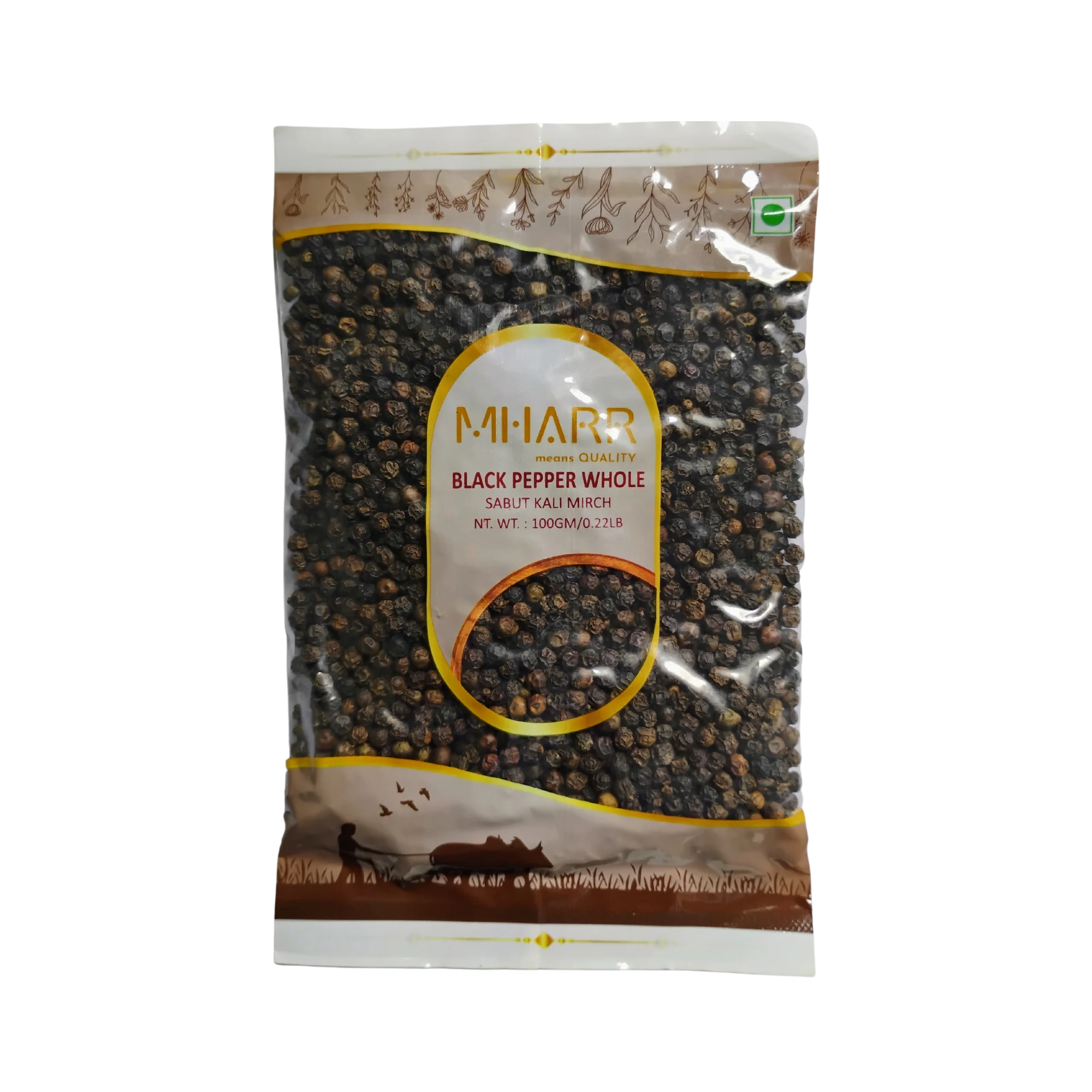 Black Pepper Whole (Pouch) | Mharr India